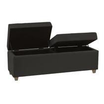 Recamier Bau Paris 1,60m material sintético Preto - Clique Decorações