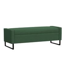 Recamier Bau Paris Base de Metal 1,40m Veludo Verde - Inova Decorações Recamier Bau Paris Base de Metal 1,40m Veludo Verde - Inova Decorações