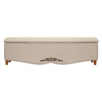 Recamier Baú Provençal 140cm para Cama Casal Linho - SOFA STORE