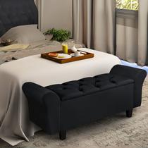 Recamier Baú Puff Estofado Cama Solteiro 90cm Para Quarto Sala Calçadeira Organizador Guarda Objetos com Capitonê Tecido Veludo Envio Já Paris II Recamier Baú Puff Estofado Cama Solteiro 90cm Para Quarto Sala Calçadeira Organizador Guarda Objetos com Capitonê Tecido Veludo Envio Já Paris II