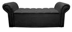 Recamier Baú Sapateira Agnes Para Cama Box Casal Queen 1.60 - Suede - Sv Decor