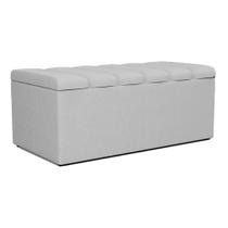 Recamier Calcadeira Bau 90 cm Dalia Linho Artte