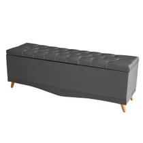 Recamier Calçadeira Baú Barcelona Casal 140 cm Botão Encapados Pés Palito Suede Grafite Do Lar Móveis Recamier Calçadeira Baú Barcelona Casal 140 cm Botão Encapados Pés Palito Suede Grafite Do Lar Móveis