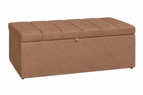 Recamier Calçadeira Baú Carla Para Quarto Cama Casal 140 cm Suede Capuccino Eli Móveis e Decoração Recamier Calçadeira Baú Carla Para Quarto Cama Casal 140 cm Suede Capuccino Eli Móveis e Decoração