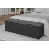 Recamier Calçadeira Calçadeira Ravena Queen 160 Queen - Cor Chumbo - Simbal