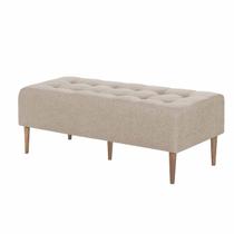 Recamier Calçadeira Casal 140cm Pé Madeira Duque