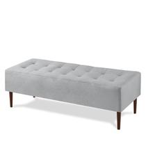 Recamier Calçadeira Casal 140cm Pé Madeira Duque