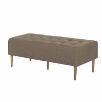 Recamier Calçadeira Casal 140cm Pé Madeira Duque