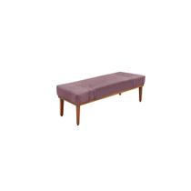 Recamier Calçadeira Decorativo Gênova 1,40 cm Veludo Roxo - Montanaris Decor