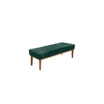 Recamier Calçadeira Decorativo Gênova 1,60 cm Veludo Verde - Montanaris Decor