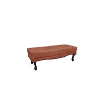Recamier Calçadeira Decorativo Vicenza 1,40 cm Veludo Cobre - Montanaris Decor