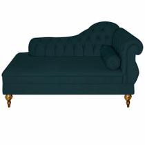 Recamier Cancun Sofá Divã Chaise Chesterfield Para Estúdio Fotografia Reunião Quarto Decoração 1.40