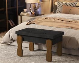 Recamier Captone Madri Pés Madeira 0,97 Cor Preto Comprar