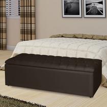 Recamier Casal Bau king 195 cm Marrom Livia Mafer