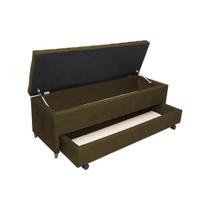 Recamier Com Auxiliar Viuvo Suede 128X50