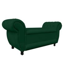 Recamier com Baú Grécia Suede Verde