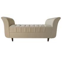 Recamier Com Braço Bege Linho King 180