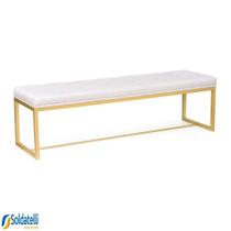 Recamier Confort Tam Casal 140 cm Base Dourada Várias Cores - Datelli Design