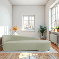 Recamier Curvo Orgânico 180cm 3 Lugares Lado Direito para Sala Estar Bouclé Paris Recamier Curvo Orgânico 180cm 3 Lugares Lado Direito para Sala Estar Bouclé Paris