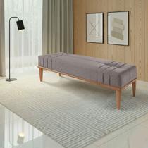 Recamier de Madeira Eucalipto, Estofado e Detalhe em Costura Valentin