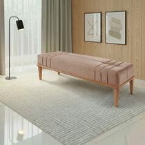 Recamier de Madeira Eucalipto, Estofado e Detalhe em Costura Valentin