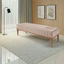 Recamier de Madeira Eucalipto, Estofado e Detalhe em Costura Valentin