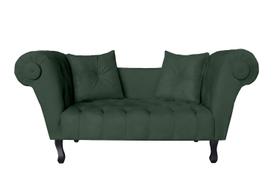 Recamier Decorativo Divã Dubai Suede Verde Pés Madeira Mz Decor Recamier Decorativo Divã Dubai Suede Verde Pés Madeira Mz Decor