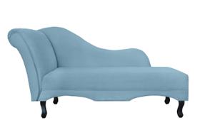 Recamier Decorativo Divã Olivia Suede Azul Turquesa Pés Madeira Ms Decor Recamier Decorativo Divã Olivia Suede Azul Turquesa Pés Madeira Ms Decor