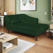 Recamier Diana 160cm Lado Direito Suede Verde - Doce Sonho Móveis Recamier Diana 160cm Lado Direito Suede Verde - Doce Sonho Móveis