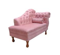 Recamier Divã 1,20 p/ Clinica,Psiquiatria,Salão - Suede Rosa