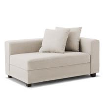 Recamier Divã Aspen 1,40m Suede Bege - Inova Decorações Recamier Divã Aspen 1,40m Suede Bege - Inova Decorações