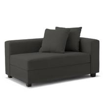 Recamier Divã Aspen 1,40m Suede Preto - Inova Decorações Recamier Divã Aspen 1,40m Suede Preto - Inova Decorações