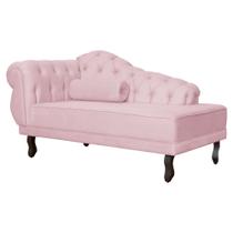 Recamier Divã Capitonê Larissa - Lado Direito - Suede - Diversas Cores - Ds Estofados