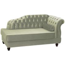 Recamier Diva Chaise Capitone 160 Cm Pes Mdf Gane Sl 940 Veludo Peer Sl 940