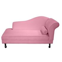 Recamier Divã Dubai 185 cm Braço Esquerdo Rosa