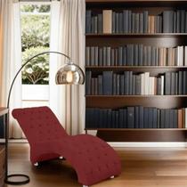 Recamier Divã Espreguiçadeira Para Sala e Cliníca Estética Leila Suede