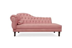 Recamier Divã Juliana 185cm com Strass - Direita Suede