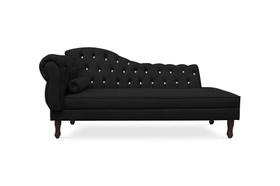 Recamier Divã Juliana 185cm com Strass - Direita Suede - Topazio Decor