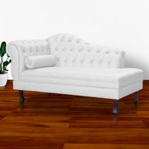 Recamier Divã Namoradeira Larissa Lado Direito belo tok - material sintético Branco