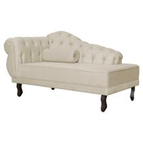 Recamier Divã Namoradeira Larissa Lado Direito belo tok - Suede Bege