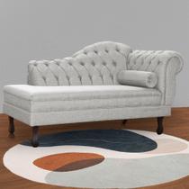 Recamier Divã Namoradeira Larissa Lado Esquerdo belo tok - Linho Bege