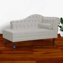 Recamier Divã Namoradeira Larissa Lado Esquerdo belo tok - material sintético Bege