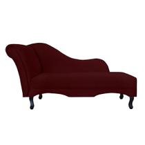 Recamier Divã Namoradeira Olivia Lado Direito belo tok - Suede Bordô