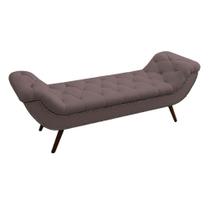 Recamier Divã Odessa P04 140 cm Suede Rosê TCA 949 - Amarena Móveis