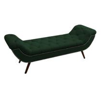 Recamier Divã Odessa P04 140 cm Suede Verde TCA 947 - Amarena Móveis