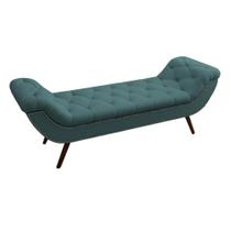 Recamier Divã Odessa P04 160 cm Suede Turquesa TCA 946 - Amarena Móveis