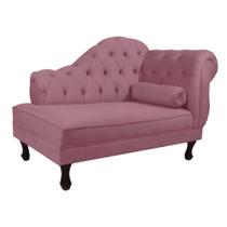 Recamier Divã Sofá Estofado Namoradeira Decorativo Sala Quarto Escritório Consultório 120x60 - Elã