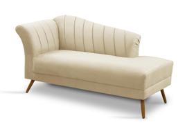 Recamier Divã Sofá Para Decoração Recepção Clinica Estética Noivas Sala Estar Iza - Sued Bege