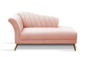 Recamier Divã Sofá Para Decoração Recepção Clinica Estética Noivas Sala Estar Iza - Sued Rosa Claro