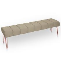 Recamier Estofada Casal Luxo Veludo Bege Escuro Recamier Estofada Casal Luxo Veludo Bege Escuro